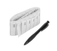 Riuulity 200 Uds. Etiqueta de Nombre Tejida Blanca para Ropa, Personalizable y Duradera, sin Cortes para Guarderías, Etiquetado de Ropa