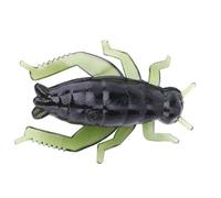 Riuulity 50 Uds. Cebos de Pesca de Cricket de Plástico Suave Verde, Señuelo Artificial Realista para Atraer Peces, Material de Gel de Sílice de 0,91x0,7 Pulgadas