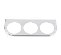 Riuulity 52 Mm Triple Instrumento Panel de Carcasa Soporte del Tablero del Tablero del de Hierro Soporte de Hierro para Entusiastas de Bricolaje Negro (Silver)