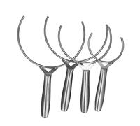 Riuulity Abrazadera/soporte para Cuenco Antiescaldado de Acero Inoxidable, Herramienta Ergonómica de Abrazadera para Placa Caliente para Cocina, Juego de 4 Uds para Uso Doméstico