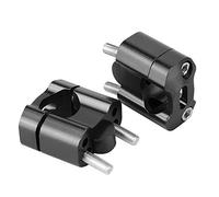 Riuulity Abrazaderas Adaptadoras para Elevador de Manillar de Motocicleta, Aleación de Aluminio CNC, Alta Resistencia y Durabilidad, Fácil Instalación sin Taladrar, Dorado, Rojo, Negro, Gris, Azul,