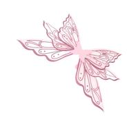 Riuulity Accesorios de Disfraz de Alas de Hada de Mariposa con Correas Flexibles para Desfiles Navideños y Fiestas Temáticas 1 X Alas de Hada (Muselina 2)