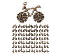 Riuulity Accesorios de Joyería de Bricolaje Colgantes de Modelo de Bicicleta para Pulseras Collares, 50 Piezas para Disfraces de Estilo Punk, Inculcar Conocimientos sobre la Fabricación de Joyas,