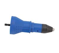 Riuulity Adaptador de Pistola Remachadora, Kit de Herramientas Eléctricas Convertidor de Taladro ABS de 155mm con 4 Boquillas para Trabajos en Madera