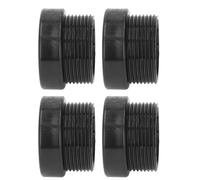 Riuulity Adaptador Roscado para Sombrilla de Piscina, 4 Piezas, Material ABS Duradero para una Solución Estable de Sombra Al Aire Libre Junto a la Piscina (BLACK)