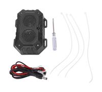 Riuulity Ahuyentador Ultrasónico de Ratas con Luces Estroboscópicas LED con Sonido de Gato, Repelente de Roedores para Motor de Automóvil con Sensor Inteligente, Protege el Almacén de la