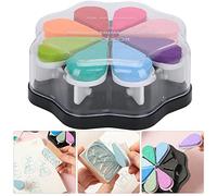 Riuulity Almohadilla de Tinta de Pétalos, Almohadilla de Impresión de Sellos Manuales para Papel, Expresión Clara y Fácil Coloración de Detalles, Ideal para Entusiastas de las Manualidades y Amantes