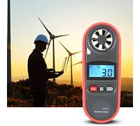 Riuulity Anemómetro de Tamaño Práctico, Medidor de Velocidad del Viento para Entusiastas del Clima, Lugares de Trabajo Marinos y Entornos de Edificios de Gran Altura, CR2032 3.0V