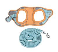 Riuulity Arnés y Correa para Chaleco para Gatos, Ajustable, Cómodo, a Prueba de Escape, para Caminar Al Aire Libre, Juego de Gamuza de 1,5 M (XL)