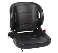 Riuulity Asiento de Tractor Ergonómico de la Carretilla Elevadora de Backrift de Respaldo de Respaldo Ajustable con Cinturón de Seguridad, Material de Cuero de PVC