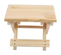 Riuulity Banco Cuadrado de Estilos Rurales con Establo de Fijación de Hierro Inoxidable para Acampar y Caminar, Banco Cuadrado