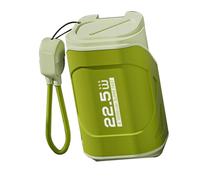 Riuulity Banco de Energía de 10000 MAh con Enchufe de Pared de CA y Cable Cargador Portátil de Carga Rápida para Dispositivos iOS Paquete de Batería Externa de Viaje Compacto para Uso OnTheGo (Verde