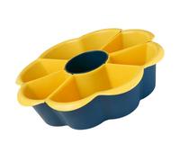 Riuulity Bandeja de Frutas de Rejilla Múltiple, Plato Giratorio de 360 Grados con Rejillas Extraíbles y Diseño de Doble Capa, para Cocina de Restaurante en Casa (7 cuadrículas)