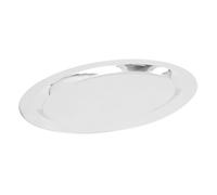Riuulity Bandeja Elegante de Servicio de Acero Inoxidable con Acabado de Espejo para Restaurante de Hotel, Placas de Acero Inoxidable 304 para Salones de Banquetes (Forma de huevo (18,1 pulgadas))