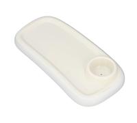 Riuulity Bandeja Versátil para Refrigerios para Cochecito con Portavasos Bandeja Portátil para área de Juegos y Comedor para Bebés y Niños Pequeños en Movimiento ABS 16,7 X 8,3 Pulgadas (WHITE)