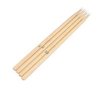 Riuulity Baquetas de Madera de Arce con Punta de Nailon 7A para Bateristas con Fuerza de Perforación Más Ligera y Técnica de Interpretación Más Rápida, 2 Pares de Baquetas para una Aplicación Versátil