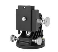 Riuulity Base de Latitud Ajustable de 0 a 90 Grados para Astrofotografía, Soporte de Instrumentos Ecuatoriales para Astrónomos Aficionados y Principiantes en Astronomía, Diseño Liviano (Todo Negro)