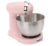 Riuulity Batidora Eléctrica de Acero Inoxidable, 3,2 L, Gran Capacidad, 5 Velocidades, para Amantes de la Repostería, Color Rosa