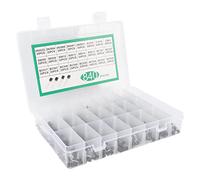 Riuulity BC337 BC549 A1015 Kit de Triodo de Diodo de Transistor Excelente Potencia de Potencia de bajo Consumo de Energía 24 Valor [Proyectos de Mantenimiento del vehículo] [Plastic]