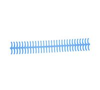 Riuulity Bobina de Unión en Espiral 16 Mm Diámetro Interno COW 130 Capacidad de Metal de Lámina Espina para la Biblioteca del Aula de Oficina, 10 Piezas (BLUE)
