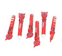 Riuulity Bolígrafo Navideño de 10 Colores, Lentejuelas Tridimensionales Retráctiles Multicolor, Regalo X 6 uds. Para Niños Estudiantes (muñeco de nieve de navidad)