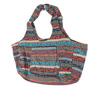 Riuulity Bolsa para Esterilla de Yoga de Estilo Sudeste Asiático, Portador de Lona Duradero para Viajes de Fitness y Uso Diario