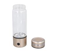 Riuulity Botella de Agua Rica en Hidrógeno, Ionizador de Electrólisis de Alto Rendimiento para Potenciadores de Energía, Generador de Agua de Hidrógeno Recargable de 300 Ml para Viajeros
