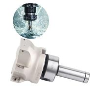 Riuulity C20 FMB27 Collet Chuck Holder BAP400R-80-2-6 Cutter Flauta APMT1604 Insertos de Fresado para Fresado CNC, 6 Piezas (C20-FMB27+80 Placa cortadora+1604APMT cortador (6)