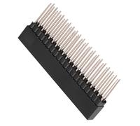 Riuulity Cabezales de Clavija Corta de Doble Hembra Extra Altos de 40 Pines, Ideales para Circuitos Integrados y Placas PCB, Paquete de 3