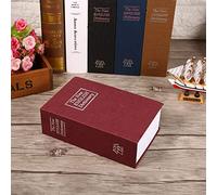 Riuulity Caja con Cerradura para Joyas, Dinero en Efectivo, Libro Secreto, Caja de Libros de Seguridad Resistente, Almacenamiento para el Hogar, Oficina, café (contraseña roja)