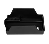 Riuulity Caja de Almacenamiento para Consola Central Premium, Compatible con CT200 CT200H 2011-2017, Bandeja con Reposabrazos Reductora de Ruido, Diseño de Plástico Negro