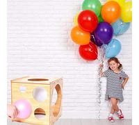 Riuulity Caja de Medición de Globos Plegable con 9 Tamaños para Arcos de Globos Perfectos para Eventos, Madera Duradera, Cubo de 13,77 Pulgadas (Como se muestra)