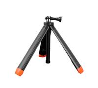 Riuulity Cámara de Acción Extensible Selfie Stick 4 en 1, Trípode de Agua con Tornillo de 1/4 de Pulgada, Ligero y Compacto, para Action 5 Pro 4 3, X4 X3 Ace Pro 2, Tapa Naranja
