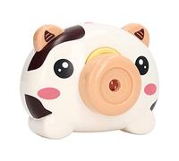 Riuulity Cámara de Proyección de Simulación con Imagen de Visor, Cámara de Juguete para Niños con Música y Luces, Educativa para Desarrollar Habilidades e Imaginación (Vaca)