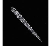 Riuulity Carámbano Acrílico Transparente Decoraciones para árboles de Navidad Precioso Adorno de Fiesta Temática de Invierno 14,8 Cm 12 Uds (Barra de Hielo de 14,8 cm)