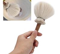 Riuulity Cepillo de Lana Rica en Herramientas de Cerámica para Limpiar y Dar Forma Al Arte de la Arcilla, para Entusiastas de la Artesanía de Gran Tamaño (lana)