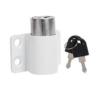 Riuulity Cerradura de Seguridad Hebilla de Ventana Corrediza de Aleación de Zinc de Alta Calidad para Seguridad, Adecuada para Puertas y Ventanas, Color Blanco