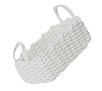 Riuulity Cesta de Almacenamiento de Cuerda de Algodón de Primera Calidad, Cesta de Almacenamiento de Escritorio Suave y Suave de Uso Seguro para Aperitivos Clave, de Multifunción para Juguetes de