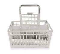 Riuulity Cesta para Cubiertos para Lavavajillas Organizador Adaptable con Asa para Gabinetes de Cocina Tamaño Plástico 9.44 * 5.51 * 4.72in (GREY)