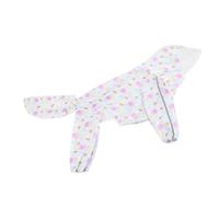 Riuulity Chubasquero Grande con Capucha Transpirable para Perro Labrador Golden Retriever, Chaqueta Impermeable para Perro con Diseño de Dibujos Animados con Protector de Cuerpo Completo (9XL)