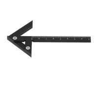 Riuulity Circle Center Finder de Aluminio Aleación Línea de Escriba Círculo Círculo de Escribas para la Herramienta de Medición de la Carpintería Negro