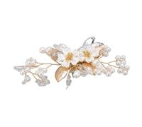 Riuulity Clamp/Holder de Zapato con Flores de Perlas, Decoración Floral Elegante Desmontable para Festivales de Bodas