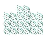 Riuulity Clips de Papel con Forma de Planeta Lindo de Alambre de Hierro Duradero para Suministros de Oficina, 20 Clips Ligeros y Portátiles para Clasificación de Archivos y Marcadores