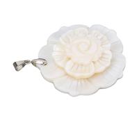 Riuulity Collar con Colgante de Concha de Mar, Bonito Regalo para Cumpleaños, Festivales o Cualquier Ocasión, que Realmente Presenta Tu Estilo desenfrenado. (WHITE)