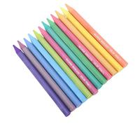 Riuulity Colorido Juego de Lápices sin Madera, 12 Lápices de Colores a Base de Aceite para Pintura de Arte y Producción de Mapas, Mezcla Ligeramente sin Alterar los Colores Debajo, Adecuados para