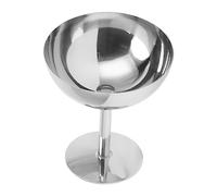 Riuulity Copa de Champán de Metal, Resistente Al óxido, Fácil de Limpiar, Cuenco para Helado para Hotel, Restaurante, Fiesta, Acero Inoxidable 304, 5,2 Oz