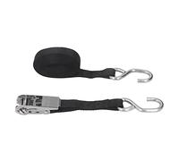 Riuulity Correas de Trinquete Negras Resistencia Fuerte Costuras Precisas 1 pulg. 25 Mm Poliéster de 800 Kg para Botes de Kayak ¡Agrupación de Productos a Granel o Proyectos de Pasatiempos