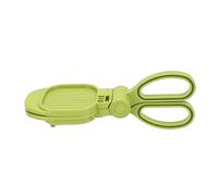 Riuulity Cortador de Fresa y Plátano, Herramienta Eficiente para Cortar Frutas para Desayuno y Refrigerios, Material ABS, Tamaño 20x7,6x7,3 Cm (GREEN)