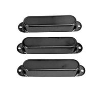 Riuulity Cubierta de Pastilla de Bobina única para Guitarra Eléctrica de Cobre, 3 uds., Reducción de Ruido Duradera para Guitarras Eléctricas, Reemplazo Conveniente (BLACK)