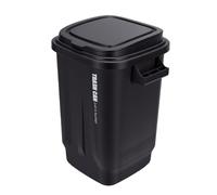 Riuulity Cubo de Basura con Tapa de 73L, Gran Capacidad, con Asas para Cocina, Baño, Oficina (BLACK)